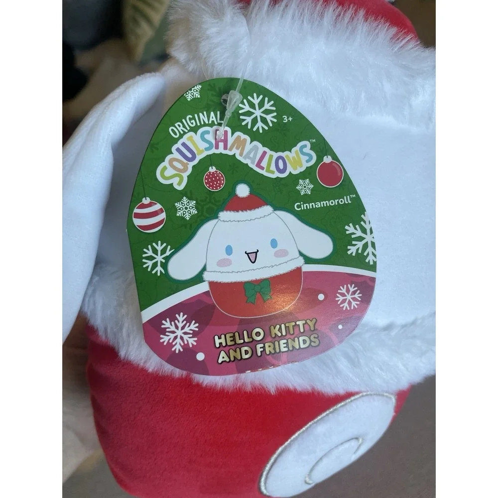 2 Squishmallows‎ Christmas Sanrio Pompompurin & Cinnamoroll NEW 8 inch Elves